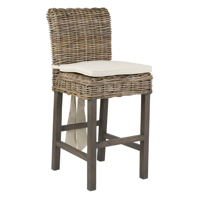 Alluvia Upholstered Counter Stool with Solid Wood Frame