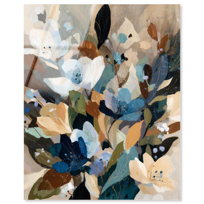 Impression sur toile Tealblue floral II par Art Remedy