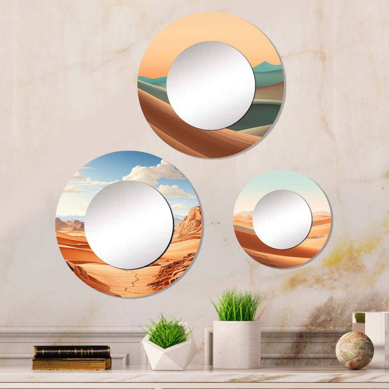 Andorra Metal Round Mirror