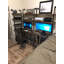 Décoration de bureau de style industriel, bureau d'ordinateur avec tablettes de rangement à 2 niveaux, bureau d'ordinateur pour bibliothèque, poste de travail d'écriture avec huche pour bureau à domicile-488164382-488164381