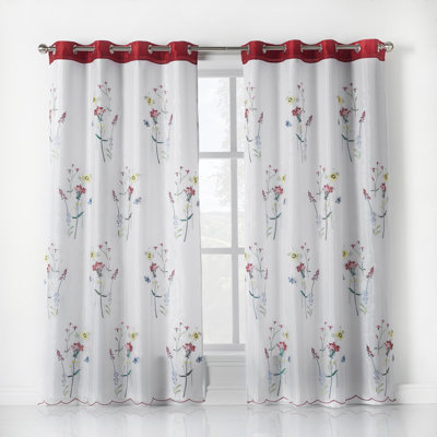Stamper Eyelet Semi Sheer Curtain