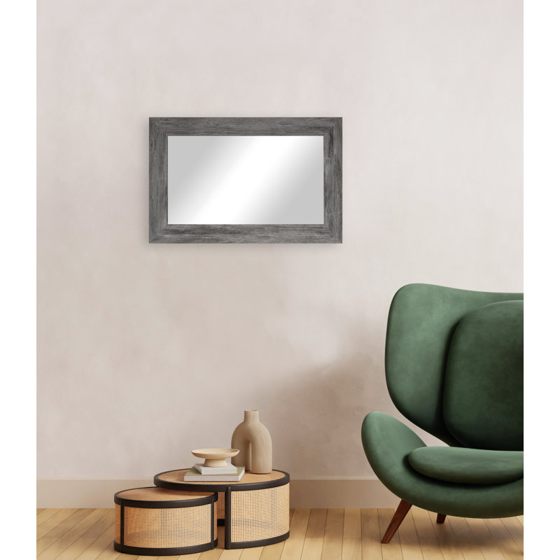 Engineered Wood Flat Wall Mirror, 33" x 28"