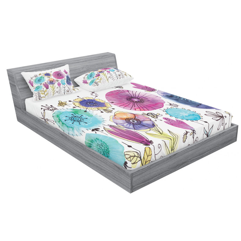 Microfiber Sheet Set, Full Sheet Set with Fitted Sheet