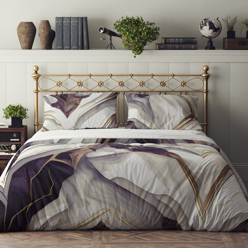 Abstract Duvet Cover, King Duvet Cover + 2 King Shams
