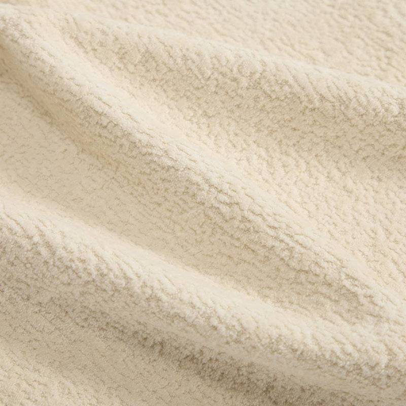 Poufs en chenille (beige)