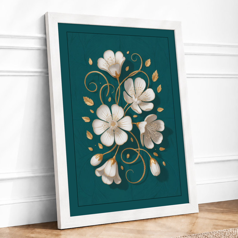Gilded Botanica Botanical - Print, A4 - 29.7 x 21.0 cm, White