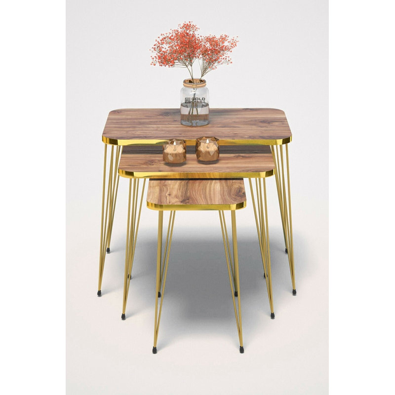 Perine 24cm Console Table, Walnut
