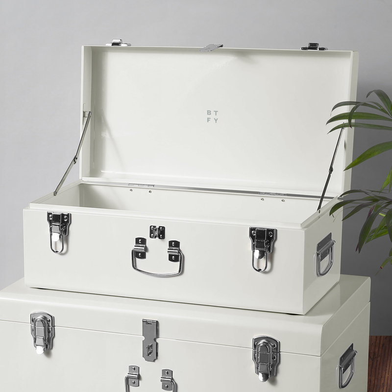 2 Piece Accent Trunk Set, Cream