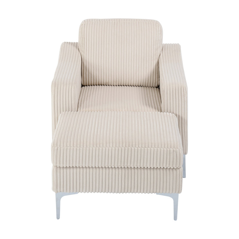 Canapé modulaire convertible beige en velours côtelé, flexibilité et personnalisation pour différents décors, 1 siège, structure en bois massif à ressorts ensachés modulaire, tous types d'espaces,