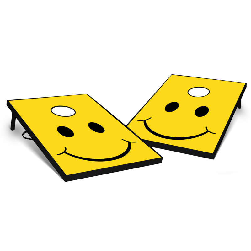 2' X 3' Smiley Tailgate Size Cornhole Set