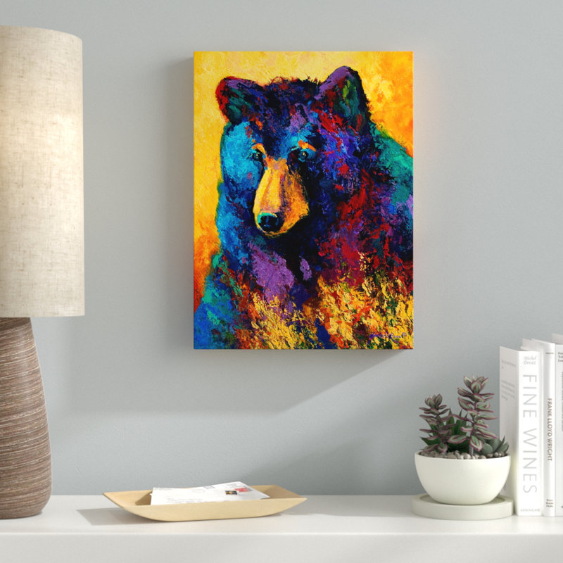" Bear Pause " by Marion Rose, 19" H x 14" W x 2" D