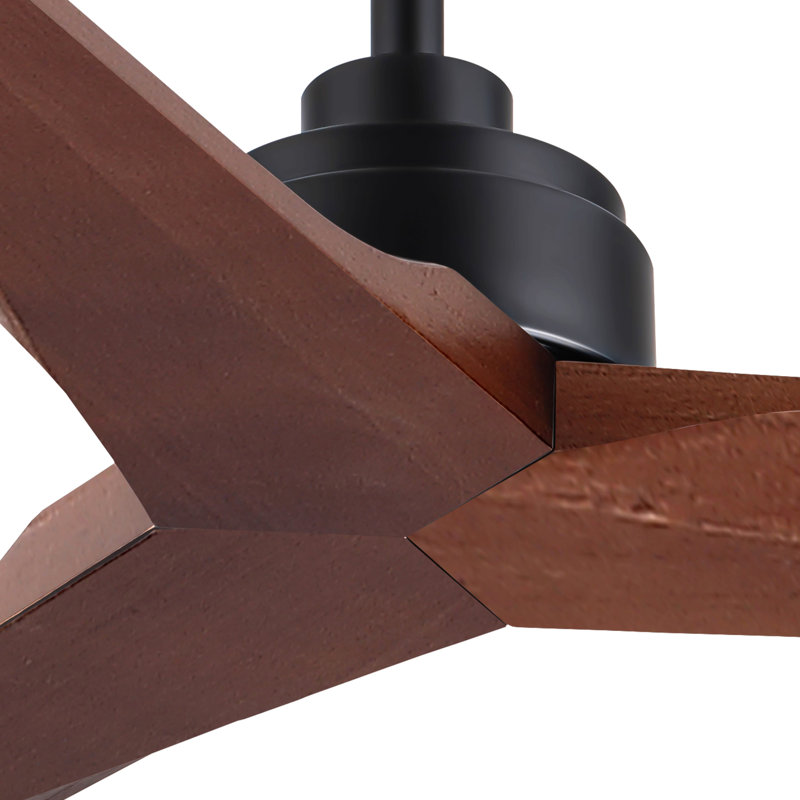 52In Lowe Profile Black Ceiling Fan Without Light