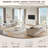 23.6" Modern End Table, 2 Tier Side Table with Charging Station & Open Storage Shelf, Simple Bedside Table with Outlet-715520825