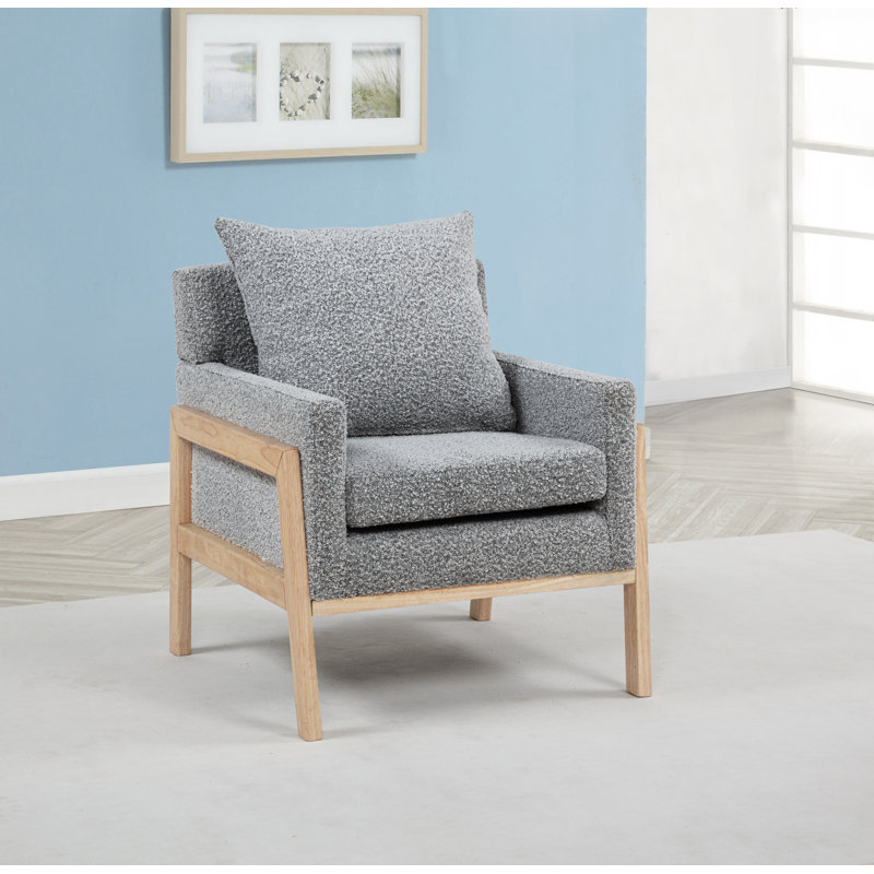 Chaise d'appoint Boucle, Gris riche