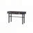 Metal Vanity Desk with One Drawer, Gunmetal-185739988