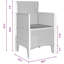 Ensemble repas 5 pièces vidaXL-688395035-688395027-688395029
