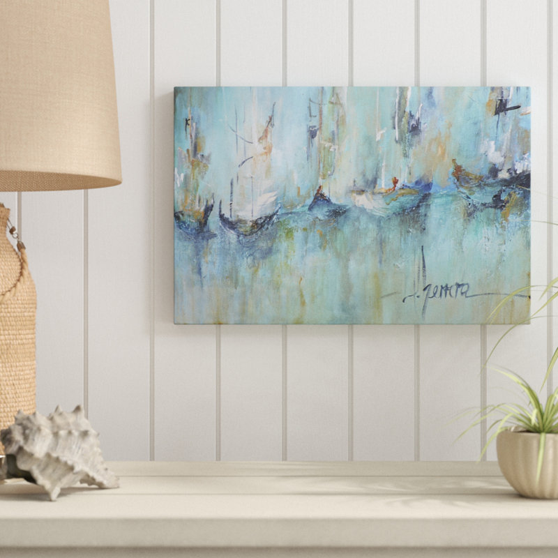 Altamar by Leticia Herrera - Painting on Canvas, 30cm H x 46cm W, Wrapped Canvas