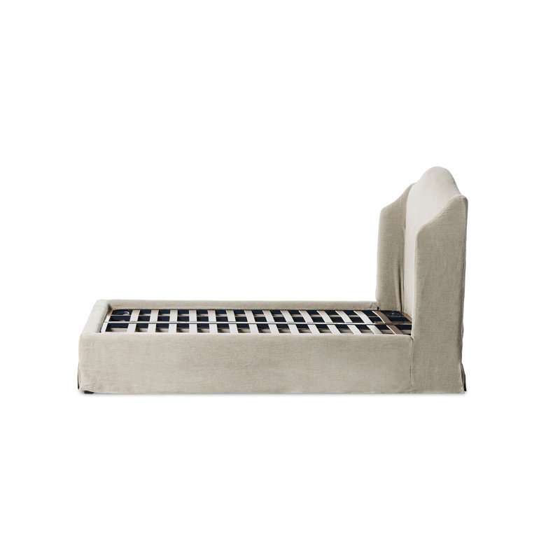 Meryl Upholstered Bed, King, Broadway Stone