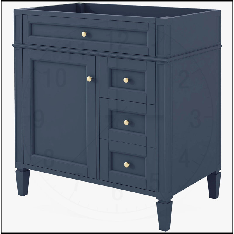 30'' Bathroom Vanity without Top Sink, Blue