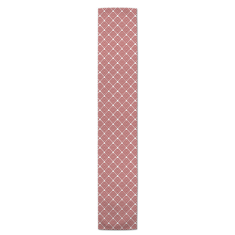 Chemin de table Lynda, 90 po x 16 po, Rouge, Gibbsboro Arrow
