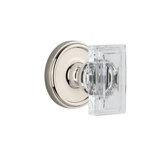 Grandeur Concealed Screw Mechanism Rectangular Knob with Circle Rosette