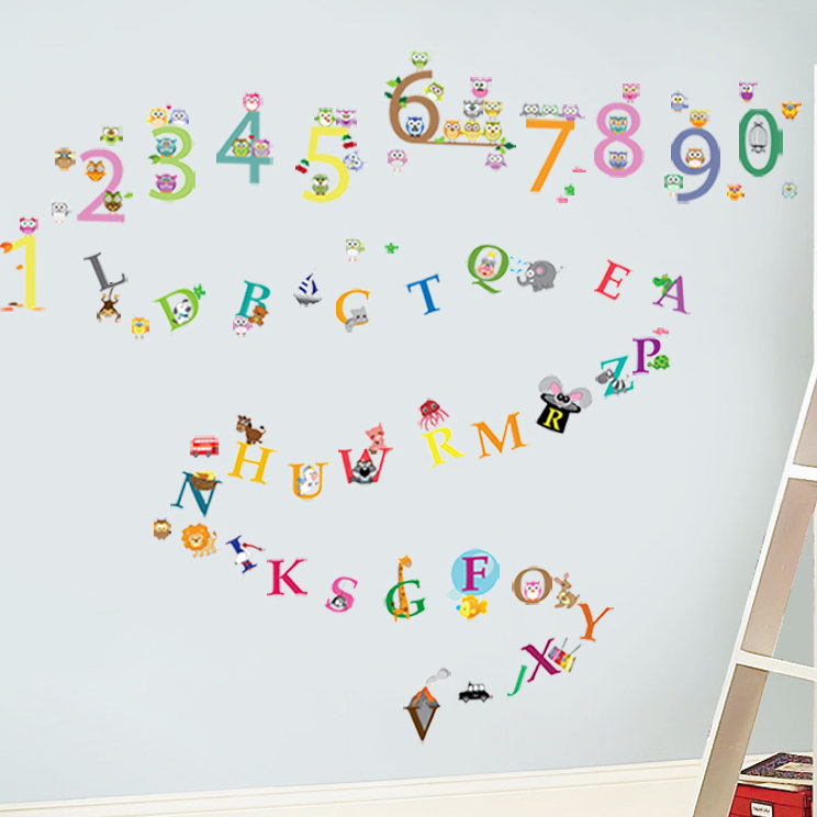 Text & Numbers Non-Wall Damaging Wall Decal