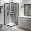 Bordure de douche en vinyle Palisade 36 po x 36 po x 78 po-103945551
