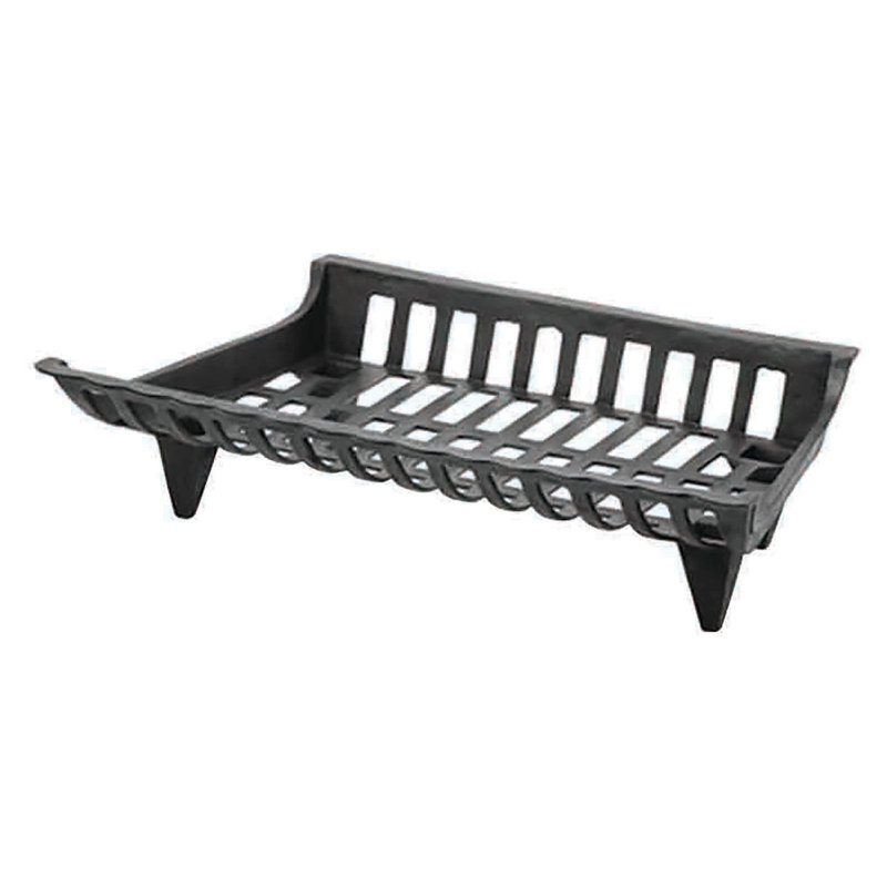 Grille de foyer en fer Patmos, H 6 po x l 27 po x p 14,6 po