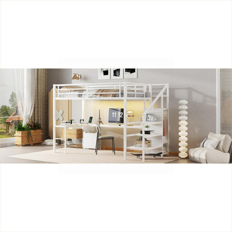 Structure de lit mezzanine Modern Silhouette