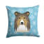  Coussin Snowflake Sheltie 14 "