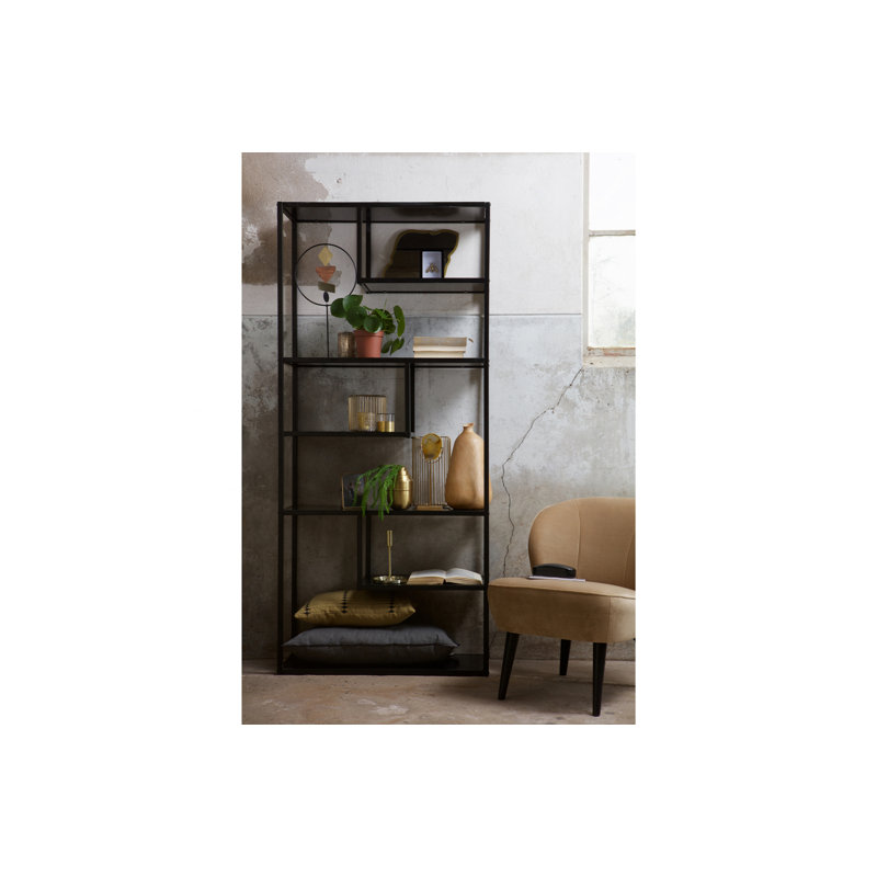 Teun 188cm H x 85cm W Etagere Bookcase