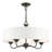 Lamotte 5-Light Dimmable Drum Chandelier with Linen Blend Shade -1594971954