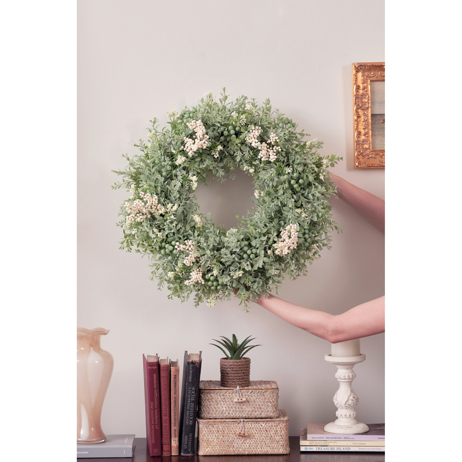 20" Handcrafted Eucalyptus Wreath