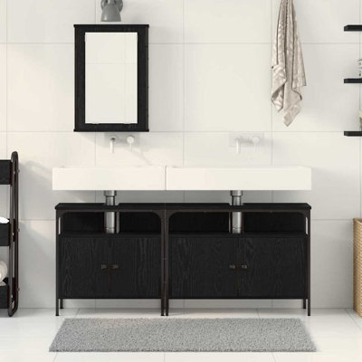  Bathroom Vanity Units 80 X 30 X 60 Cm Engineered Wood