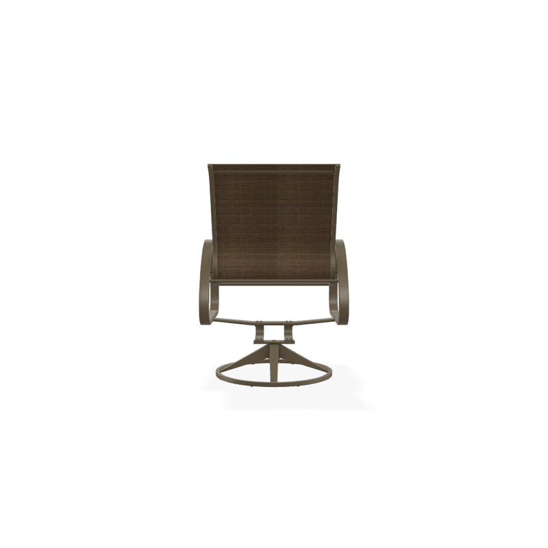 Aruba 1 Outdoor Dining Armchair, Textured Graphite, Bark Performance