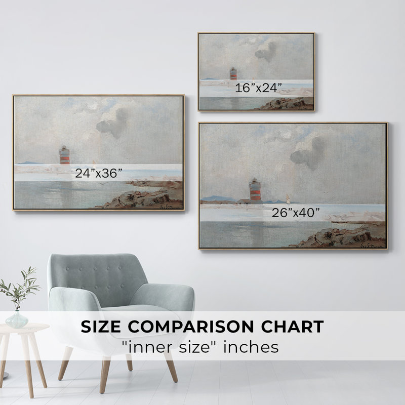 «Vintage Landscape - Dxlix» sur toile, Toile avec cadre flottant, H 25 po x l 37 po x P 2 po