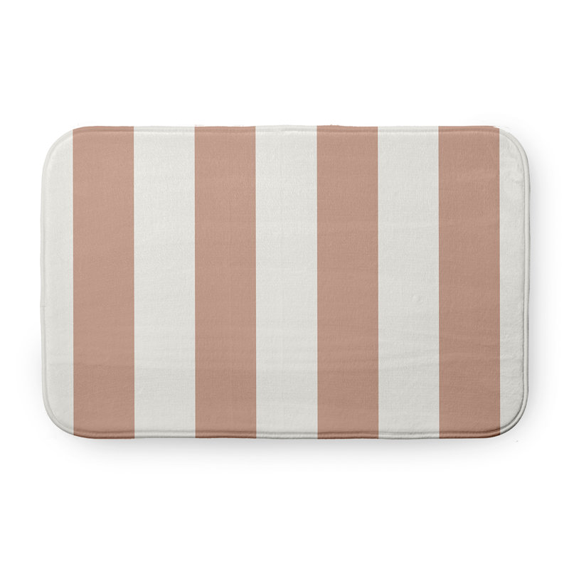 Tapis de bain Shameel, L 21 po x L 34 po, Rose