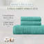 Ensemble de serviettes de bain 100% coton 100% coton Zel Twist Hazel de Home Weavers, 16 po x 24 po (2), 27 po x 54 po (1) (1 ensemble de bain, 2 serviettes de toilette), turquoise-130204240-130204256