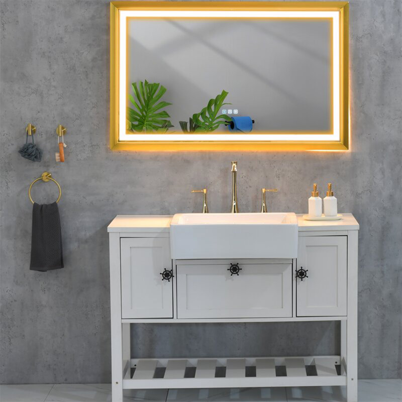 Base de meuble-lavabo simple autoportante 48 po blanche, Blanc
