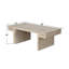 Table basse 48 po avec rangement à deux niveaux et finition rustique American Vintage
