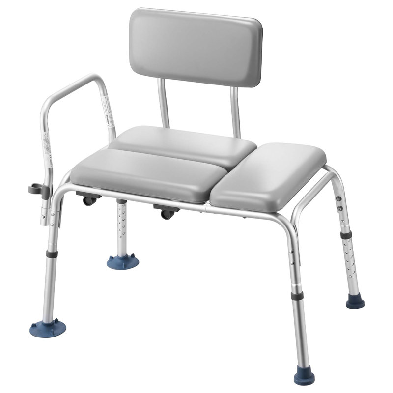 Banc de transfert robuste pour baignoire, avec hauteur réglable et pieds antidérapants, idéal pour les personnes âgées et les personnes à mobilité réduite.