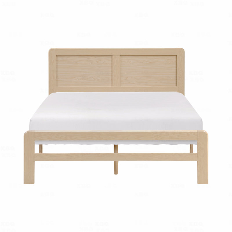 Lit plateforme dans une boîte contemporaine, Lit double