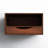 Adeana Poplar Solid Wood Floating Shelf with Drawer-902514627