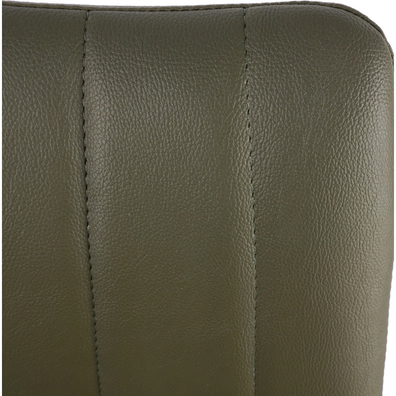 Finnigan Counter & Bar Stool, Counter Stool (26" Seat Height), Light Green/Faux Leather