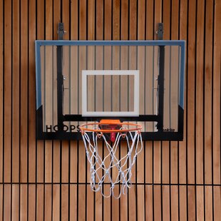 54-Inch Wall Mounted Backboard and Rim Combo with Polycarbonate Backboard  Adjustable Height