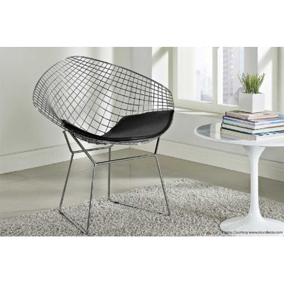 Fauteuil Alden Wire Lounge - Lot de 4
