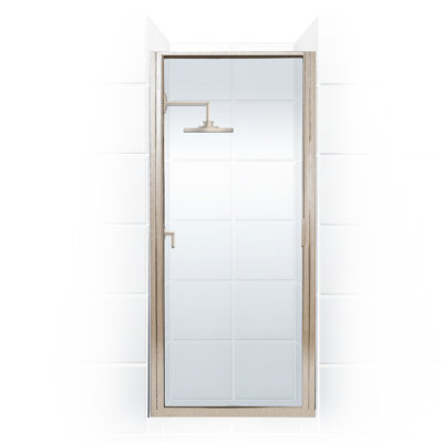Porte de douche à charnière encadrée 33" x 69" Paragon Series