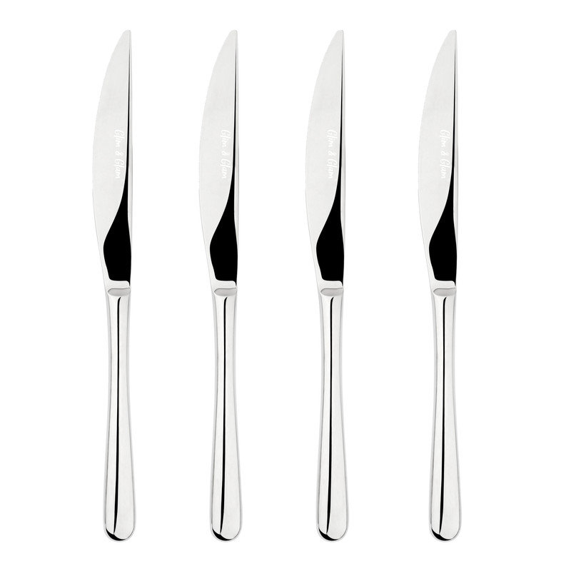 Cutlery Sets Stainless Steel 18/8 Dinner Knife 4pc Set Catering Sphere