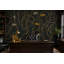 Abstrait visages de papier peint ligne dorée murale moderne amovible-1338959179-1338959176