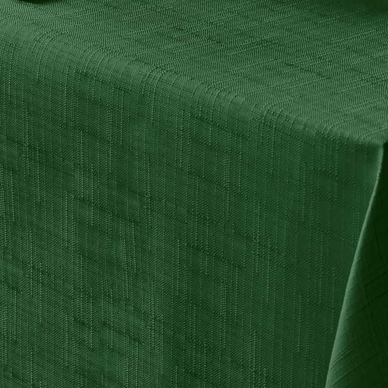 Bourland Plain Linen Look Tablecloth, 85cm W Round, Green